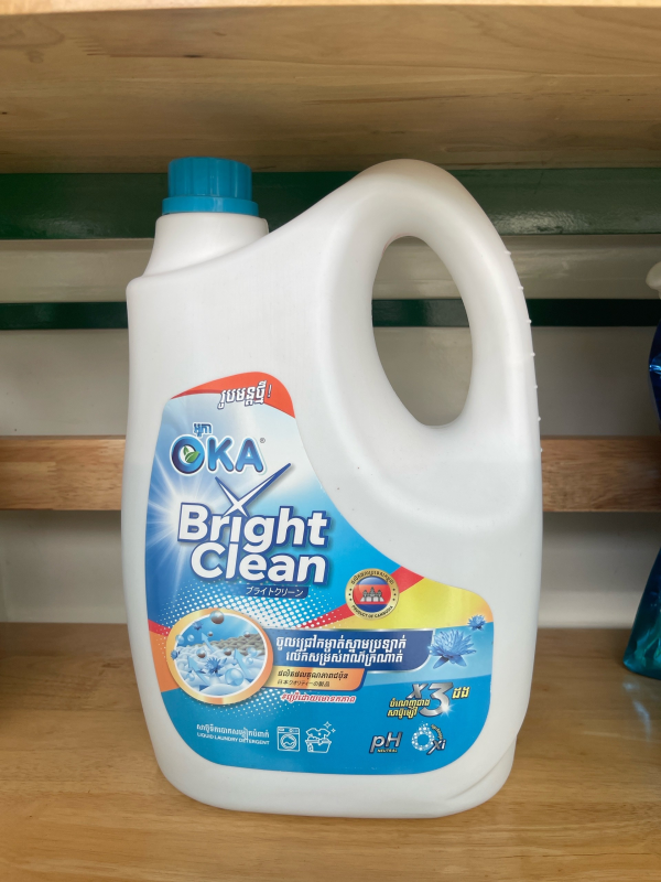 សាប៊ូបោកខោអាវអូកាទឹក 3000ml, ខៀវ - OKA