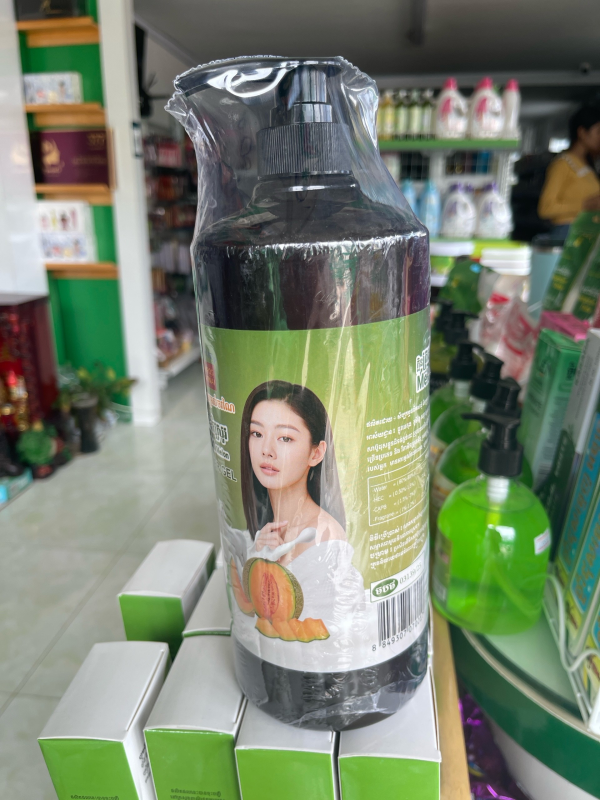 សាប៊ូដុសខ្លួន សម្រស់ចរណៃ 1200ml, ត្រសក់ស្រូវ