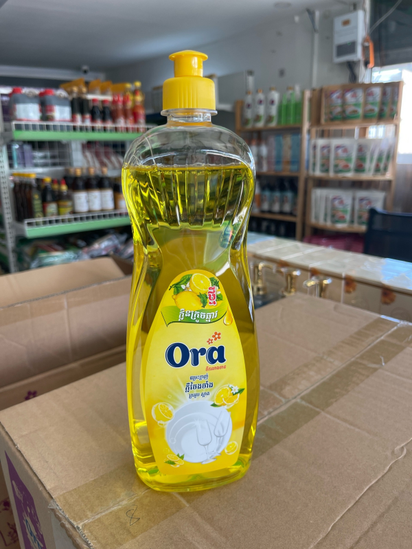 សាប៊ូលាងចាន  អូរ៉ា Ora ក្លិនក្រូច 730g