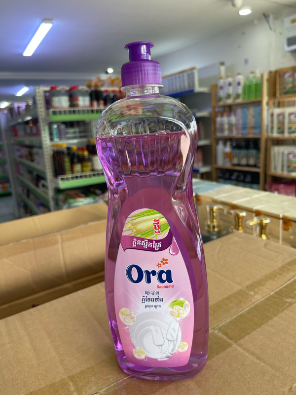 សាប៊ូលាងចាន  អូរ៉ា Ora ក្លិនស្លឹកគ្រៃ 730g