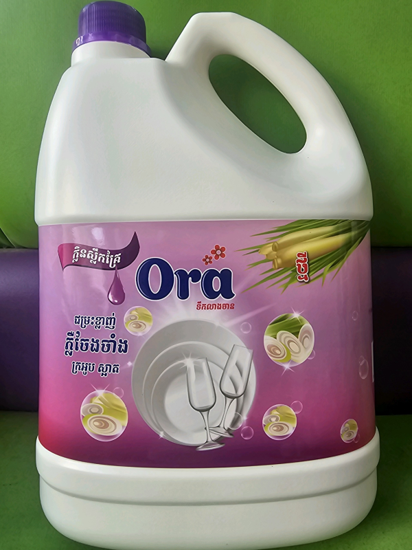សាប៊ូលាងចាន អូរ៉ា Ora ក្លិនស្លឹកគ្រៃ 3.5L
