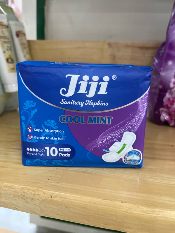 សំឡីអនាម័យ jiji ខៀវ 60 (5 x 12pcs)